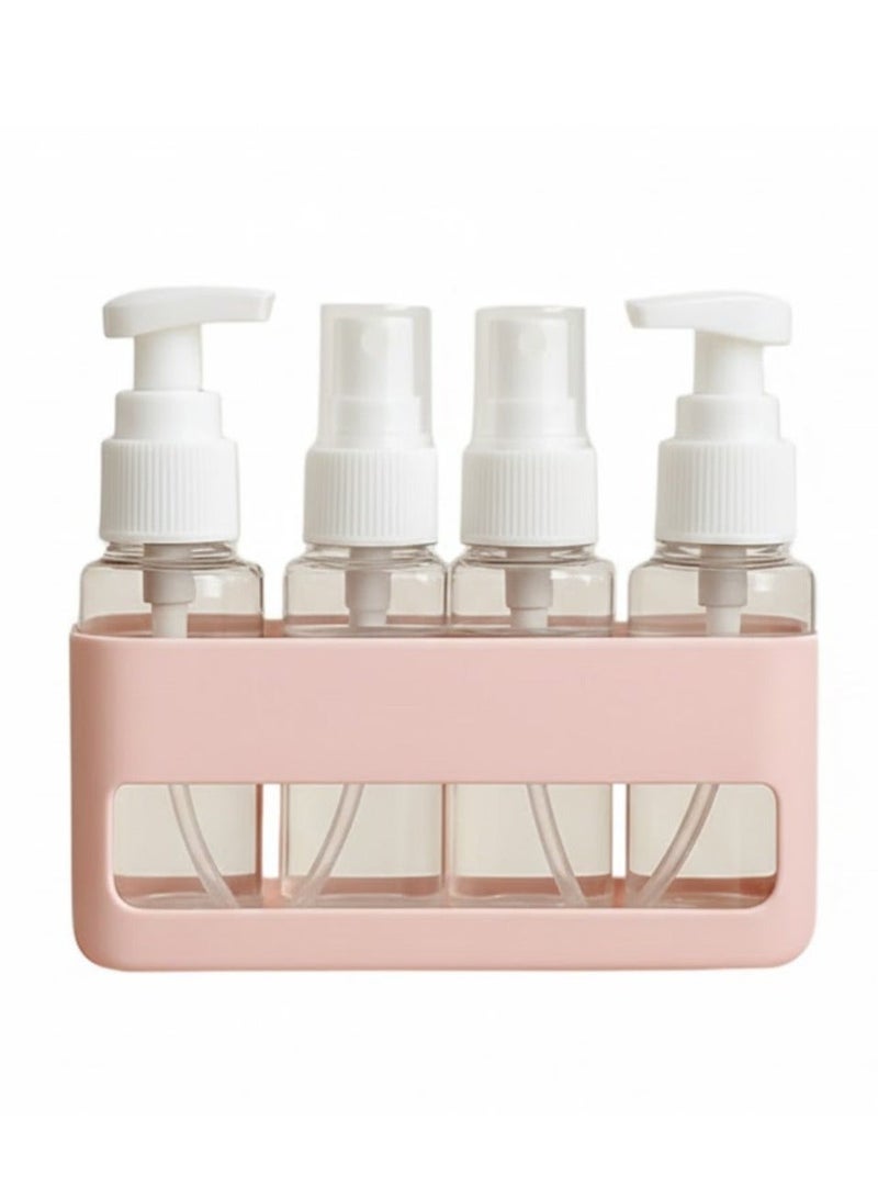 Lukadah 4 in 1 Travel Bottles - Leak Proof Containers TSA Approved Toiletry Products Airplane Travel Accessories Kits For Refillable Liquid With Funnels And Labels - Multicolour - Image 1